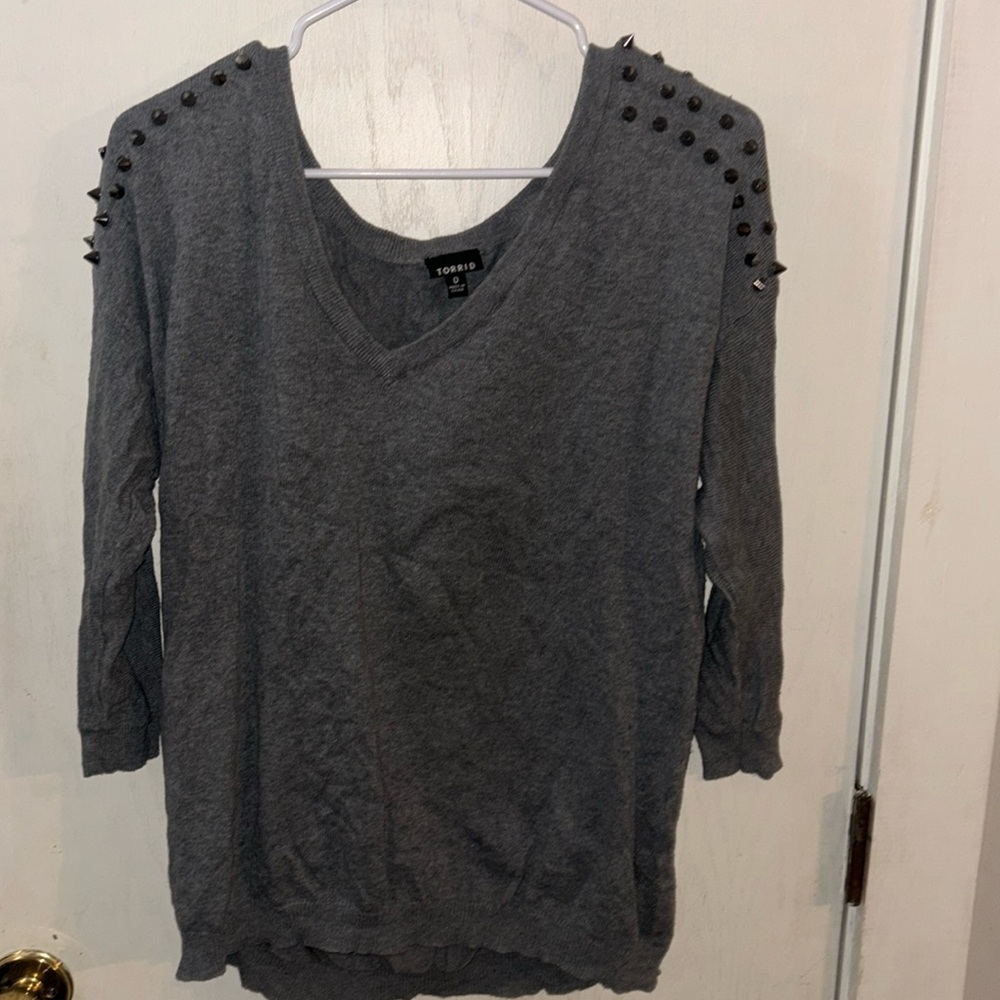 Torrid sweater with spikes size 0